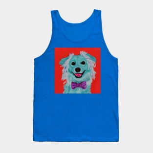 Teal Schipperke Finley Dog Pop Pup Tank Top